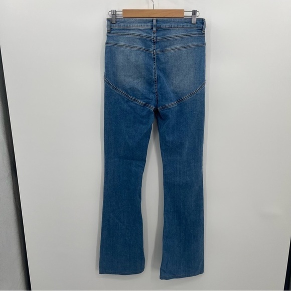 ASOS Design 30 Wide Boot Leg High Waist Denim - Picture 7 of 9